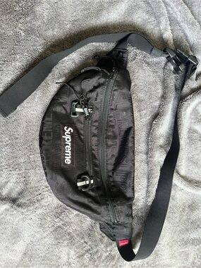 Supreme Black S/S 19 Cordura Waist Bag